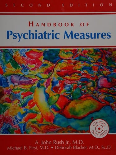 Handbook of psychiatric measures