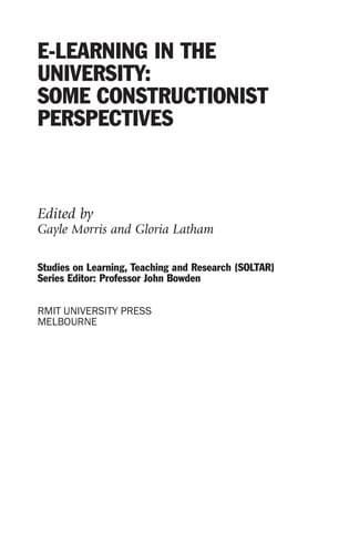 E-learning in the university