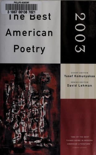 The Best American Poetry 2003