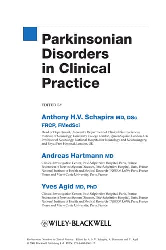 Parkinsonian disorders in clinical practice