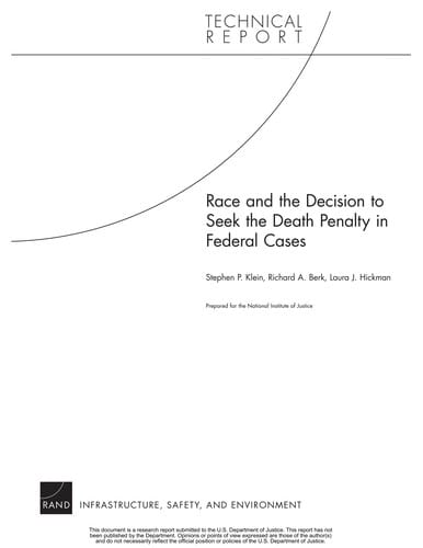 Race and the decision to seek the death penalty in federal cases