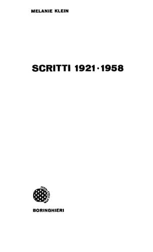 Scritti 1921-1958
