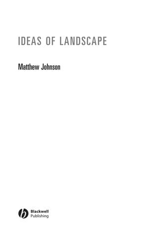 IDEAS OF LANDSCAPE