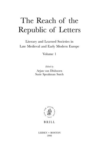 The reach of the republic of letters