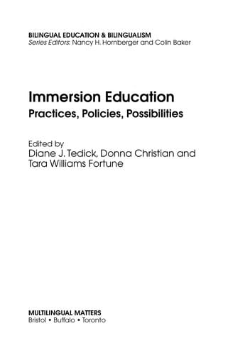 Immersion education