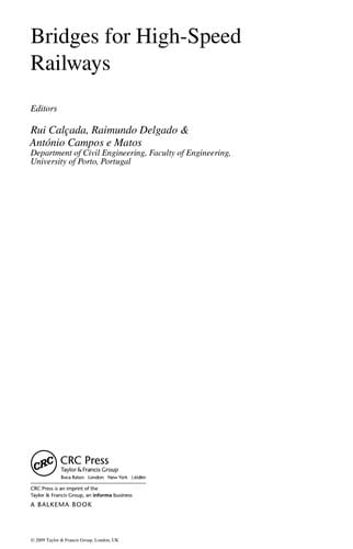 Bridges for high-speed railways