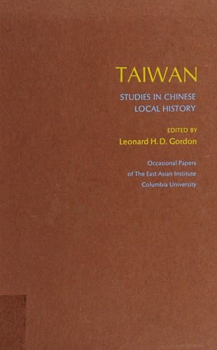 Taiwan, studies in Chinese local history