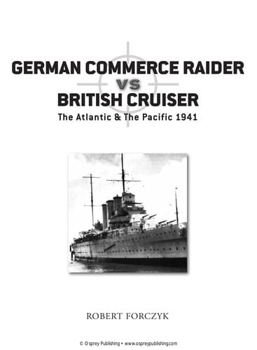 German commerce raider vs British cruiser