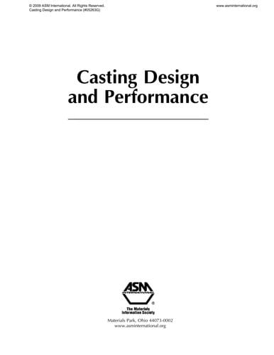 Casting design and performance