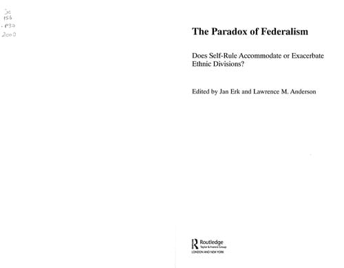 The paradox of federalism