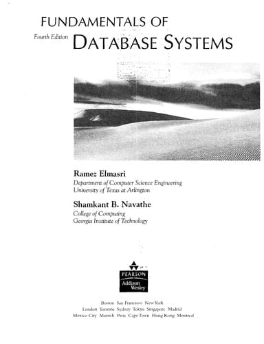 Fundamentals of database systems