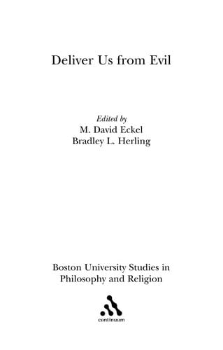 Deliver us from evil