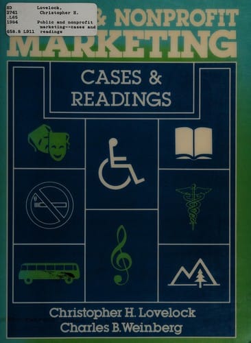 Public and nonprofit marketing--cases and readings