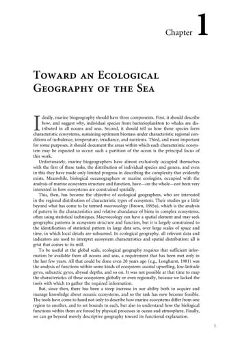 Ecological geography of the sea