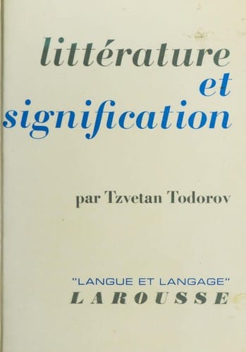 Litterature et signification