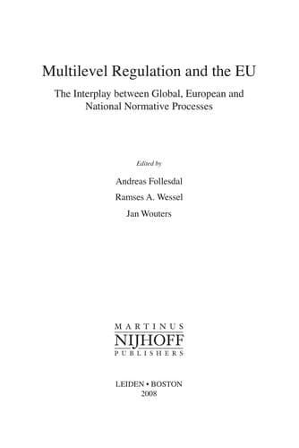 Multilevel regulation and the EU