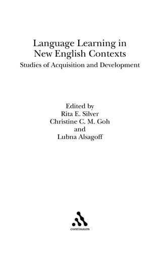 Language learning in new English contexts