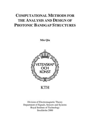 Computational methods for the analysis and design of photonic bandgap structures