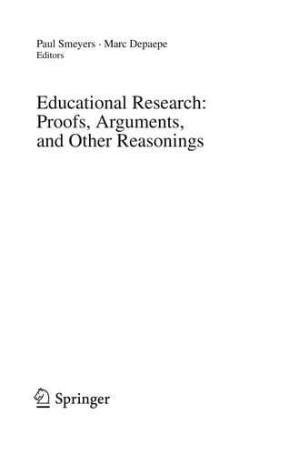 Educational Research: Proofs, Arguments, and Other Reasonings