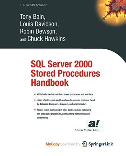 SQL Server 2000 stored procedures handbook