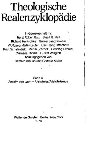 Anselm von Laon - Aristoteles/Aristotelismus