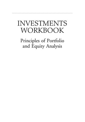 Investments workbook
