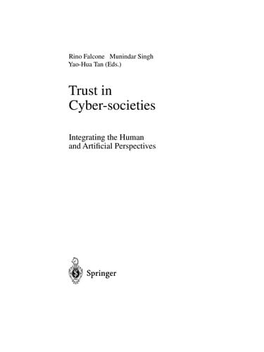 Trust in cyber-societies
