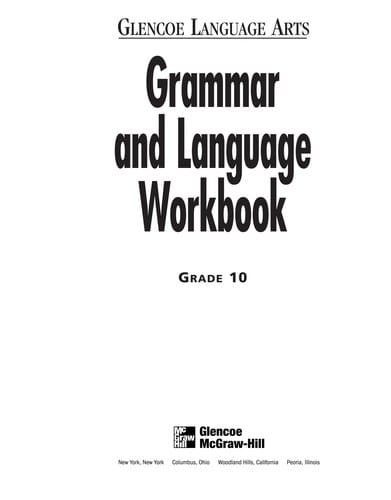 Grammar and language workbook
