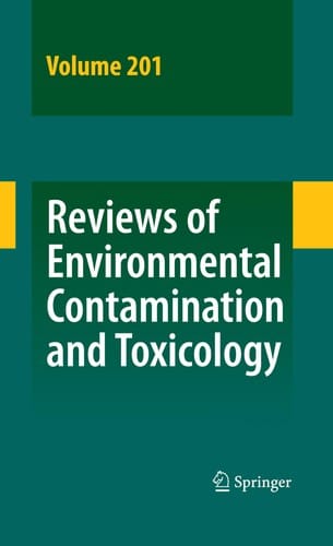 Reviews of Environmental Contamination and Toxicology Vol 201