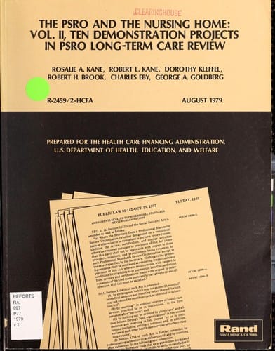 The PSRO and the nursing home