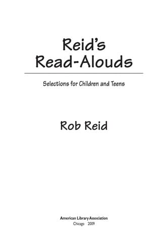 Reid's read-alouds