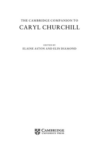 The Cambridge Companion to Caryl Churchill