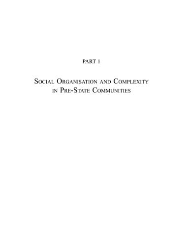 The development of pre-state communities in the ancient Near East