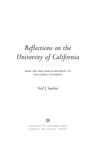 Reflections on the University of California