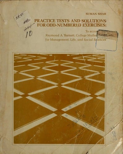 Practice tests and solutions for odd-numbered exercises