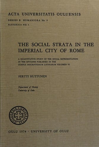 The social strata in the imperial city of Rome