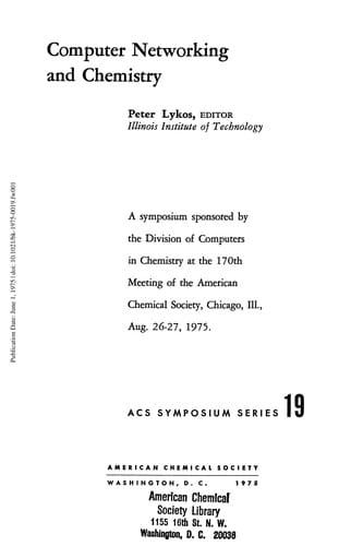 Computer networking and chemistry