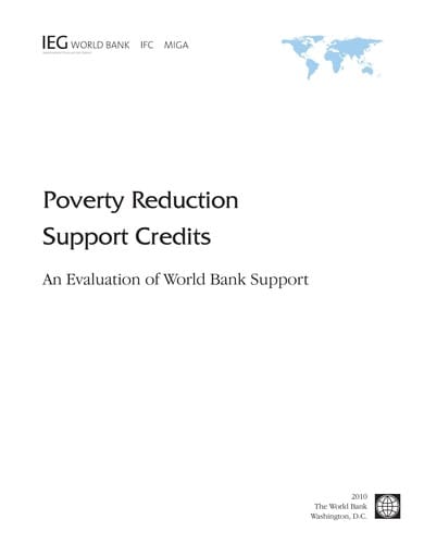 Poverty reduction support credits