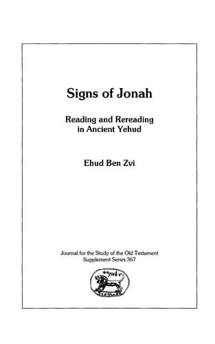 Signs of Jonah