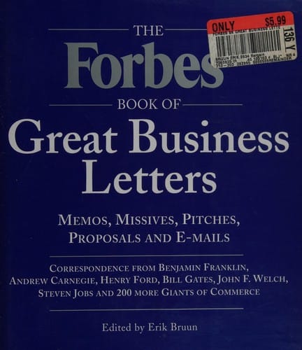 The Forbes book of great business letters
