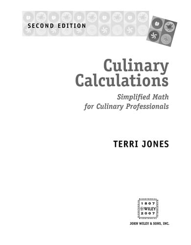 Culinary calculations