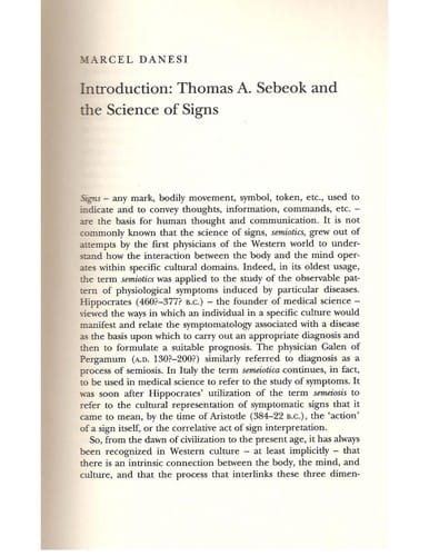 Introduction to semiotics