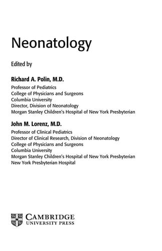 Neonatology