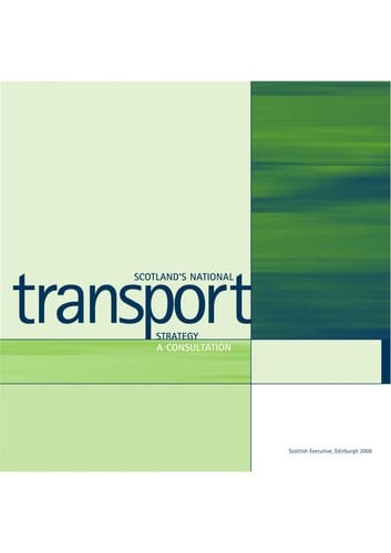 Scotland's national transport strategy