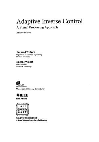 Adaptive inverse control