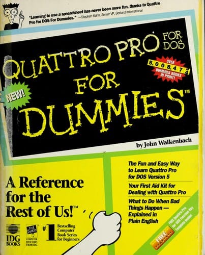 Quattro Pro for DOS for dummies