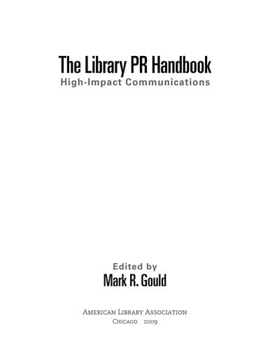 The library PR handbook