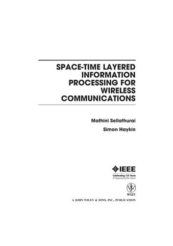 Space-time layered information processing for wireless communications