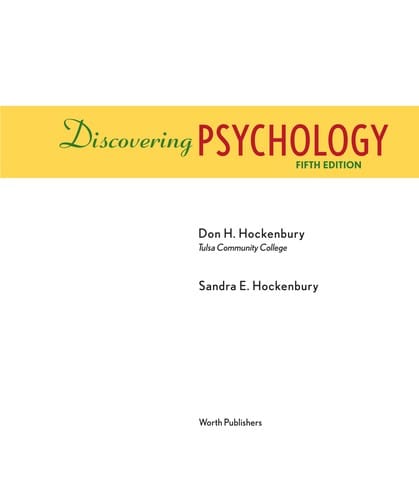 Discovering psychology