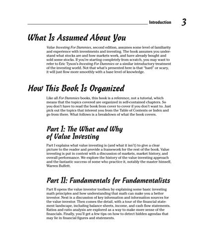 Value investing for dummies